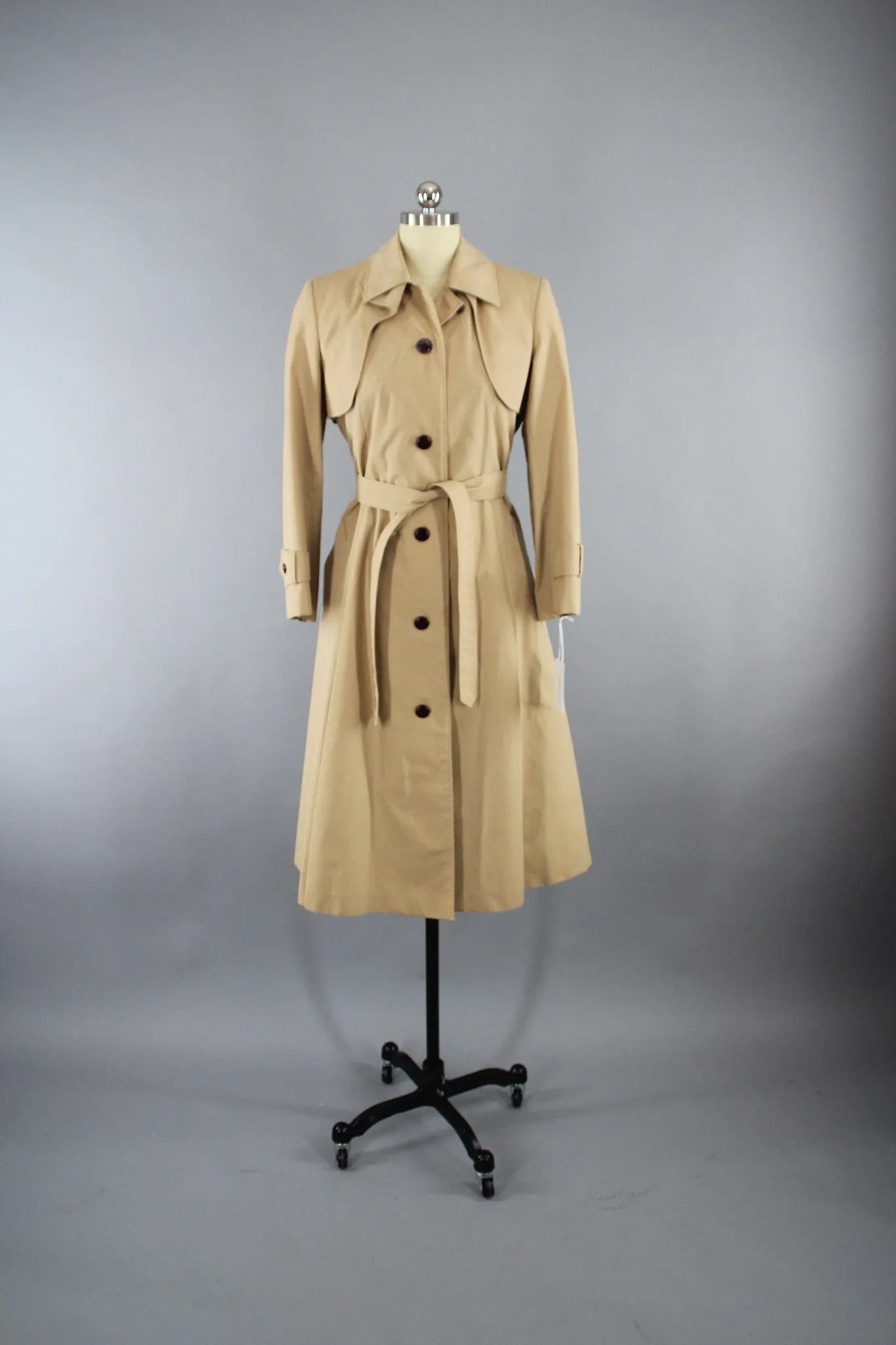 1980s Vintage Etienne Aigner Trench Coat