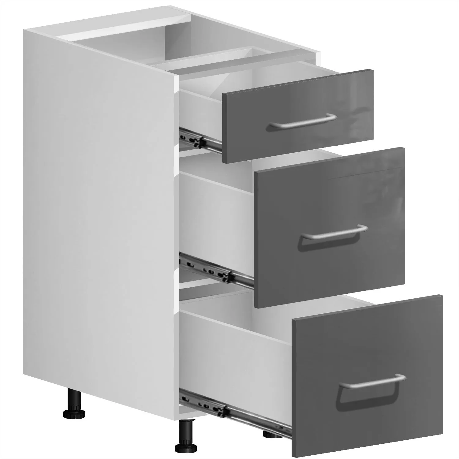 2-Door For Drawer Cabinet (UV Gloss)