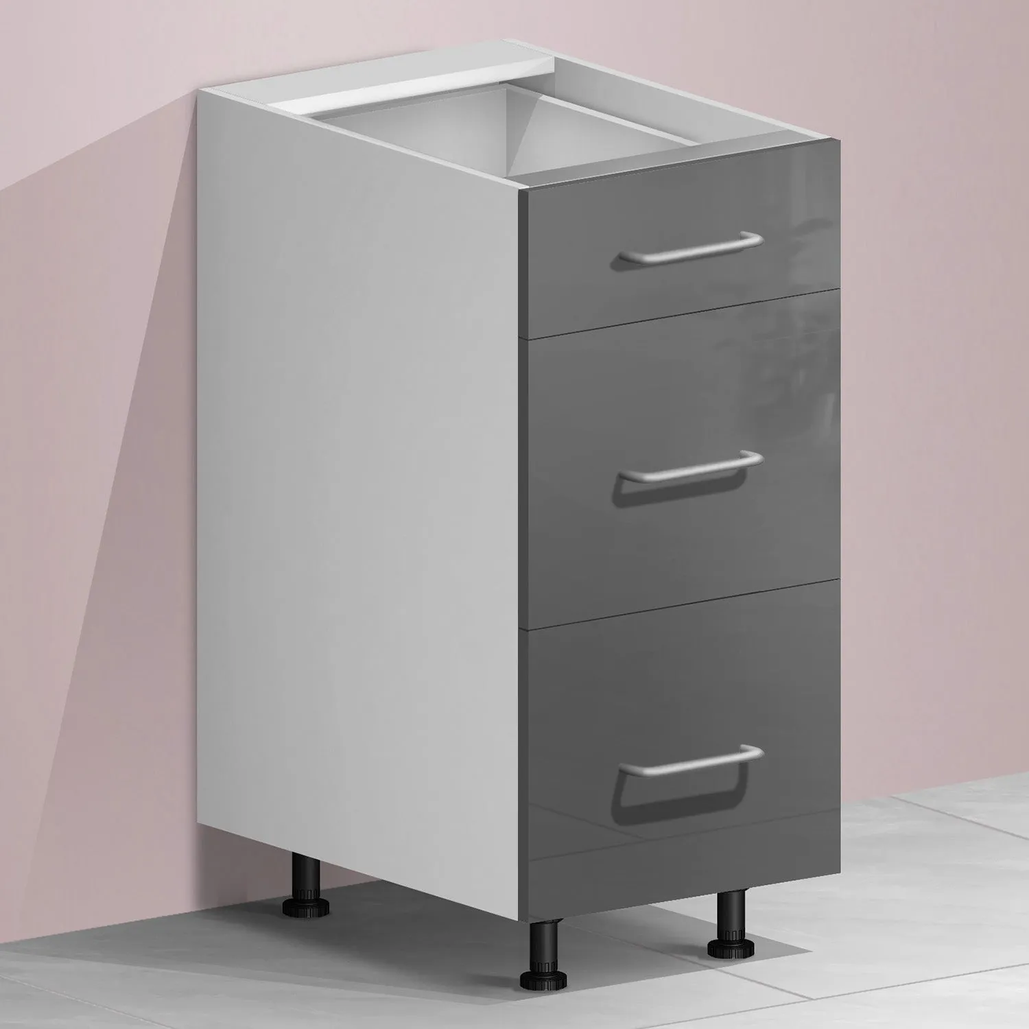 2-Door For Drawer Cabinet (UV Gloss)