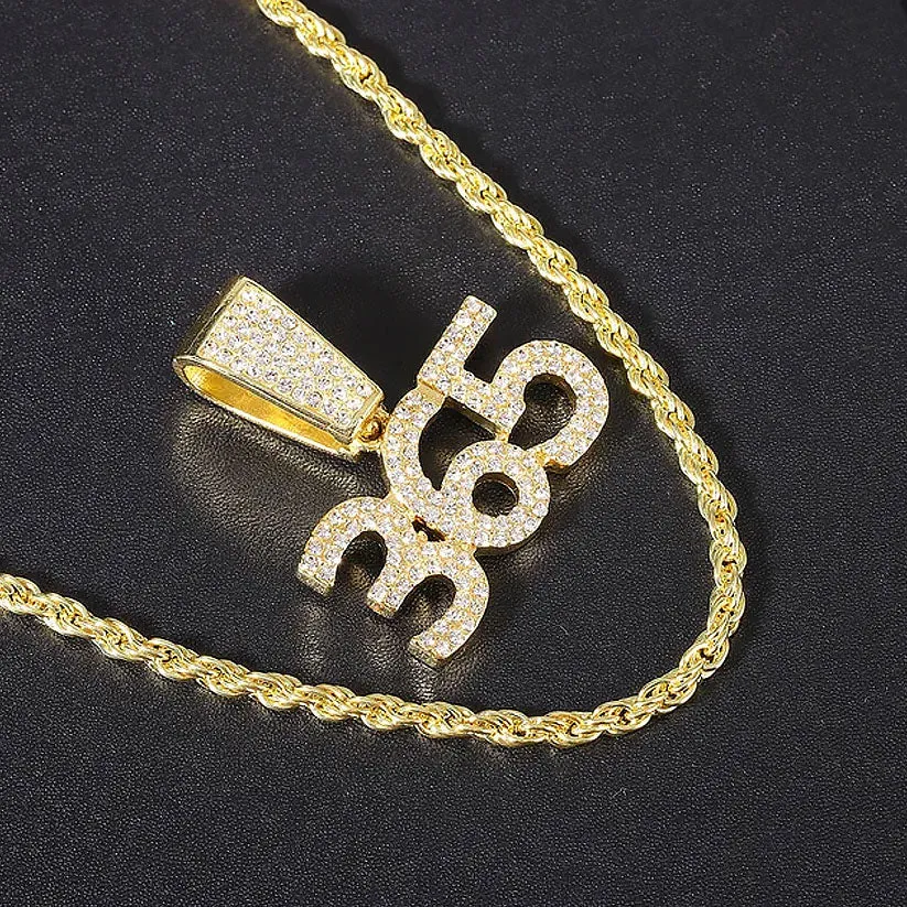 365 Numeric Hip Hop Bling Pendant