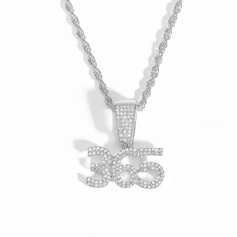 365 Numeric Hip Hop Bling Pendant