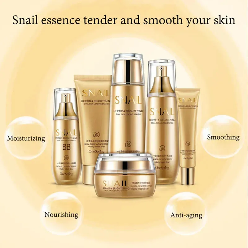 6 Piece Snail Collagen Skin Care Set