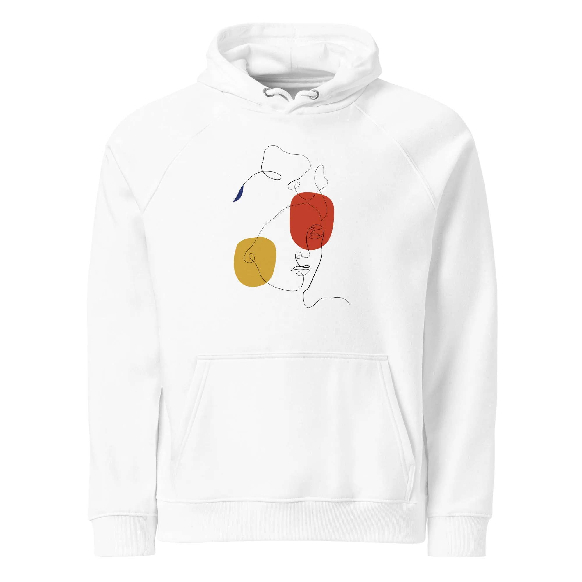 Abstract Lady Graphic Women Eco Raglan Hoodie