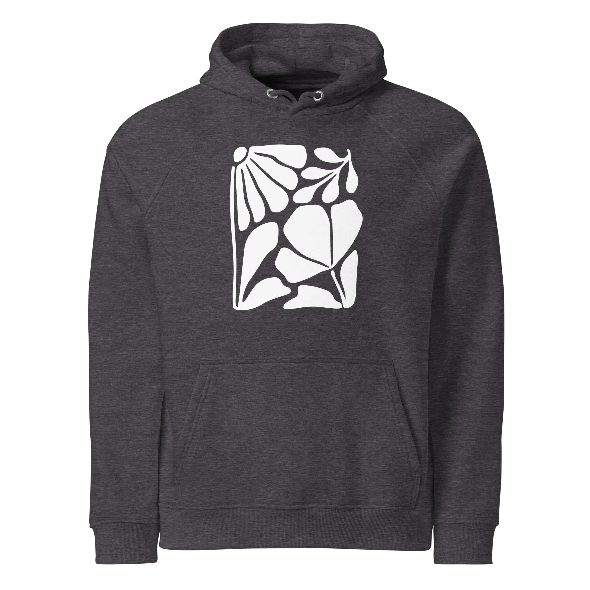 Abstract Leaf Graphic Women Eco Raglan Hoodie