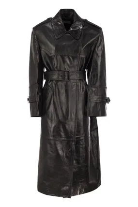 ALFEO1234 - NAPPA LEATHER TRENCH COAT