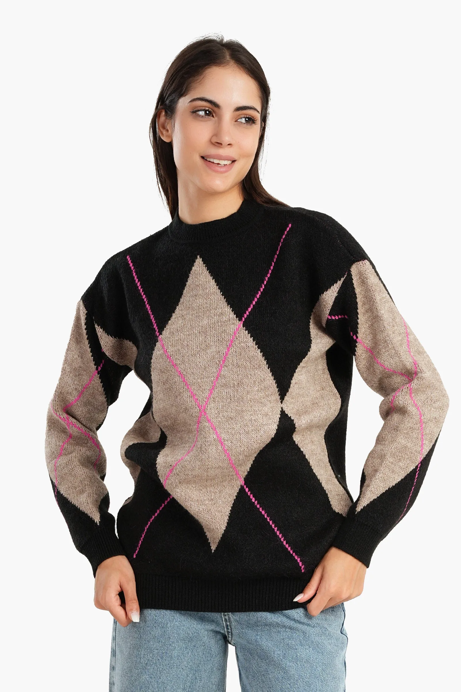 Argyle Scottish pattern Pullover