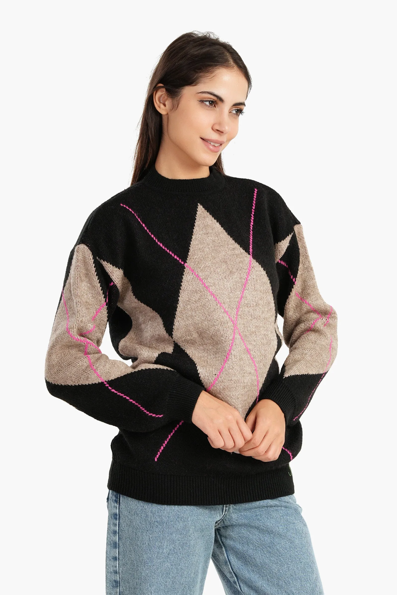 Argyle Scottish pattern Pullover