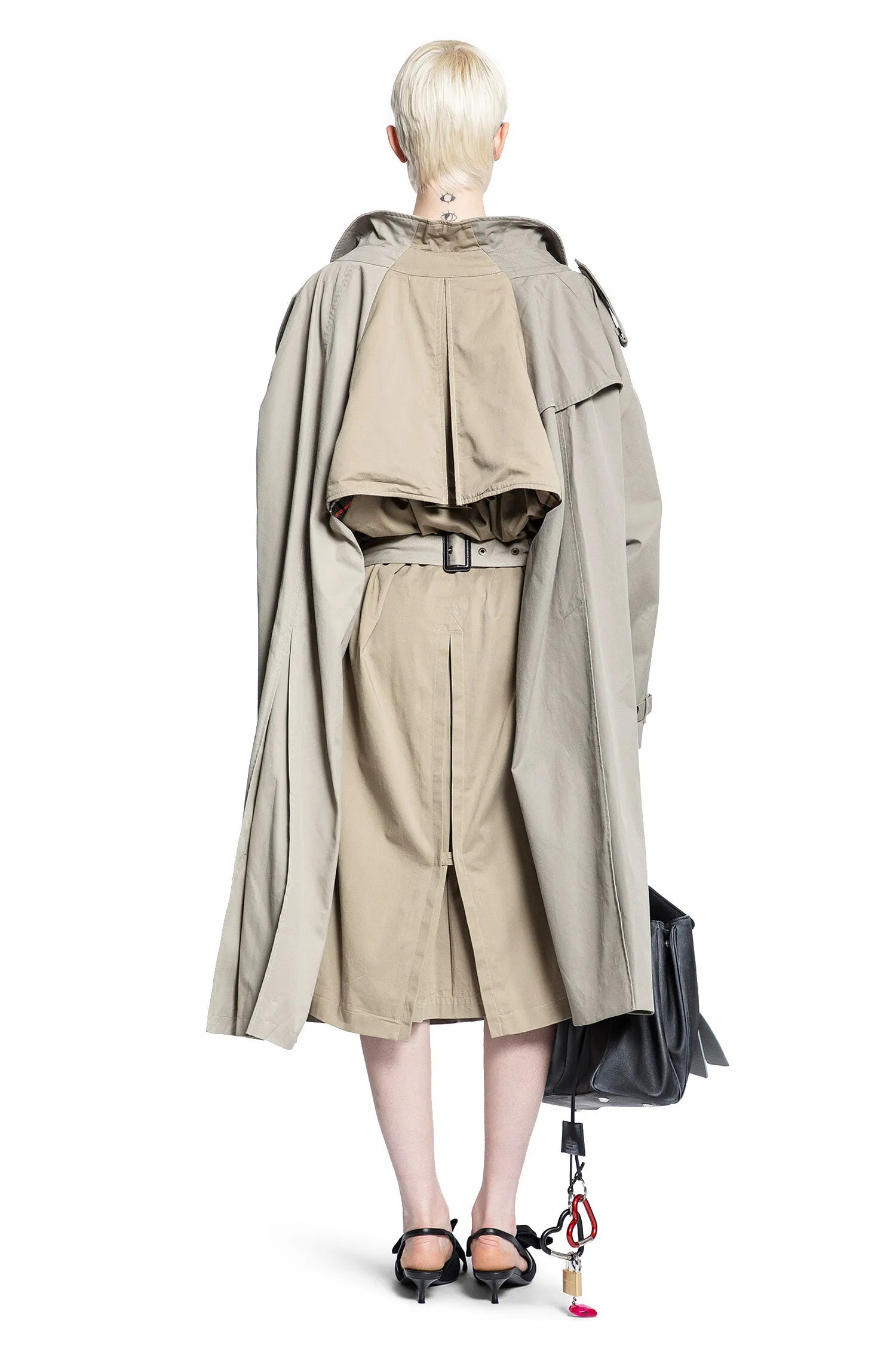 BALENCIAGA WOMAN GREY COATS