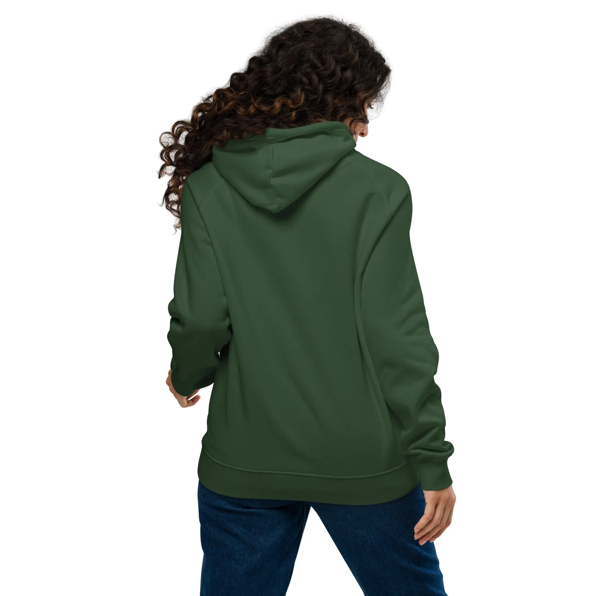 Basic Witch Alert Halloween Graphic Women Eco Raglan Hoodie