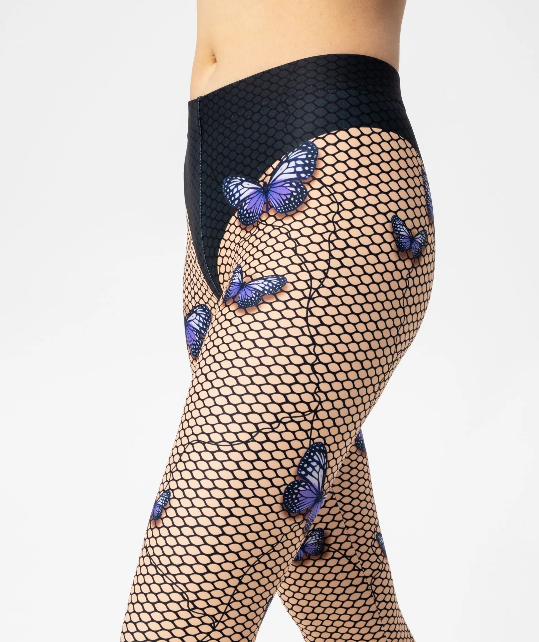 Bold Butterfly Mesh Leggings