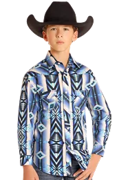 Boy's Aztec Print by Rock & Roll ~ Blue