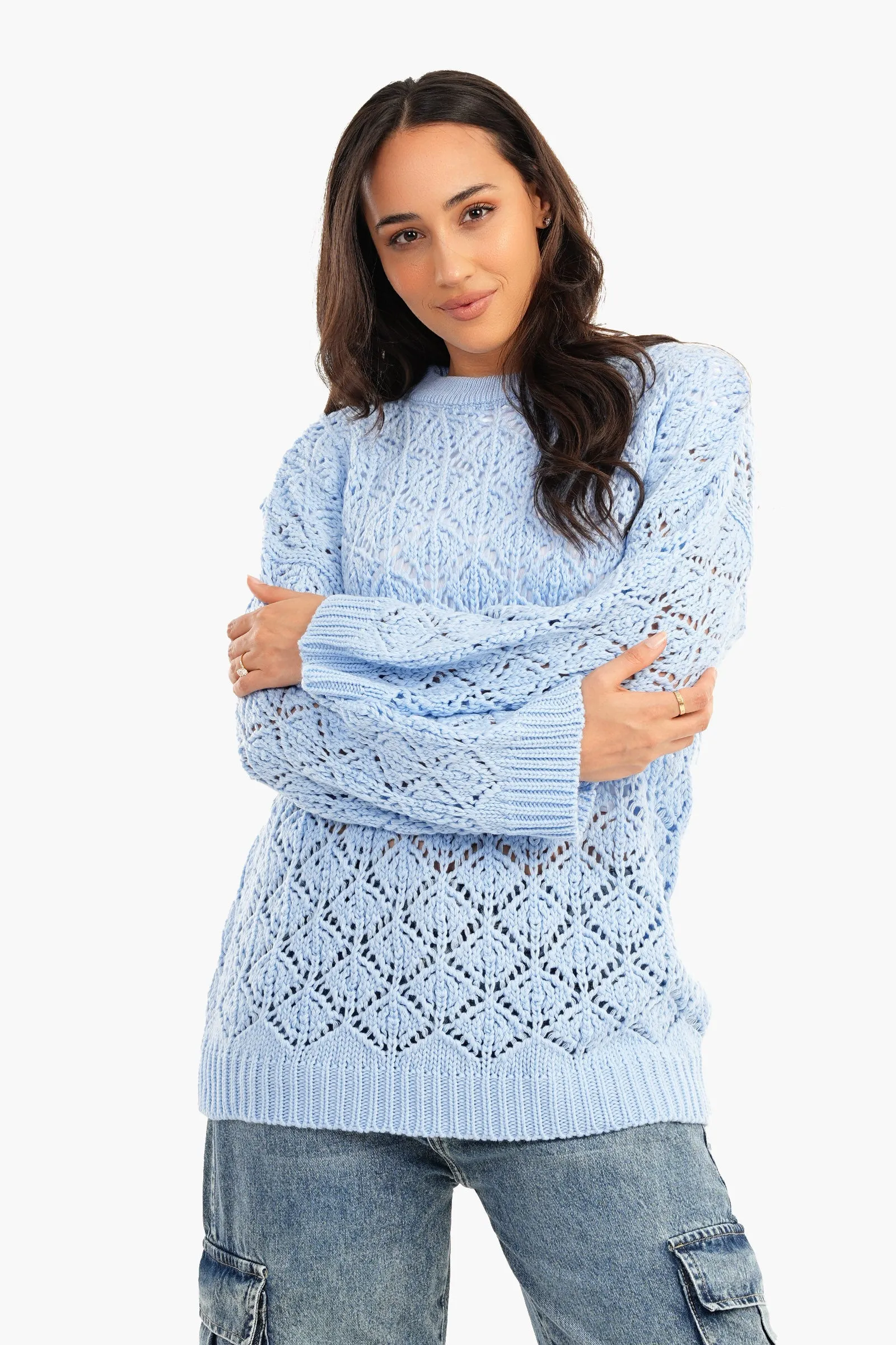 Brocade Arcylic Pullover