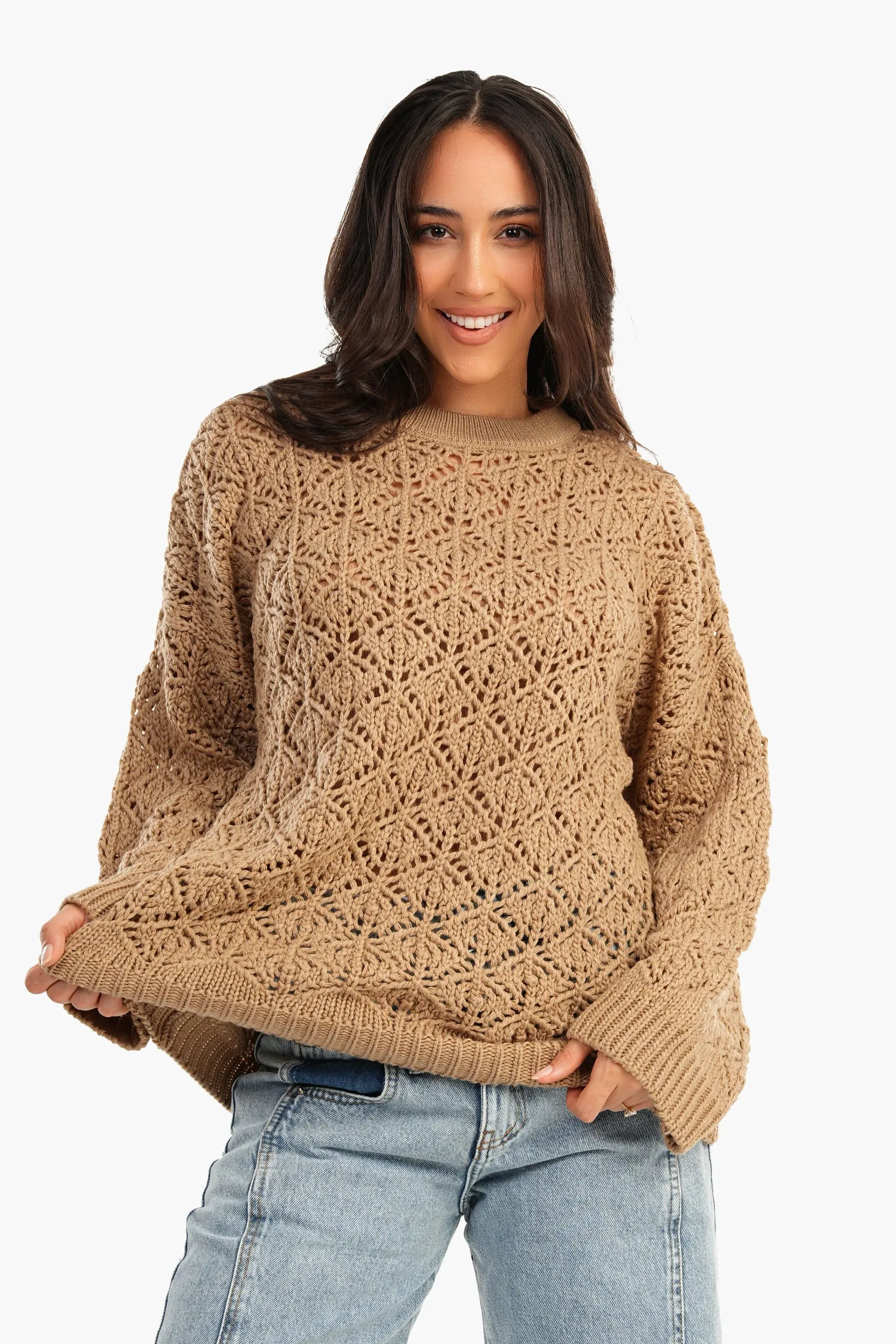 Brocade Arcylic Pullover