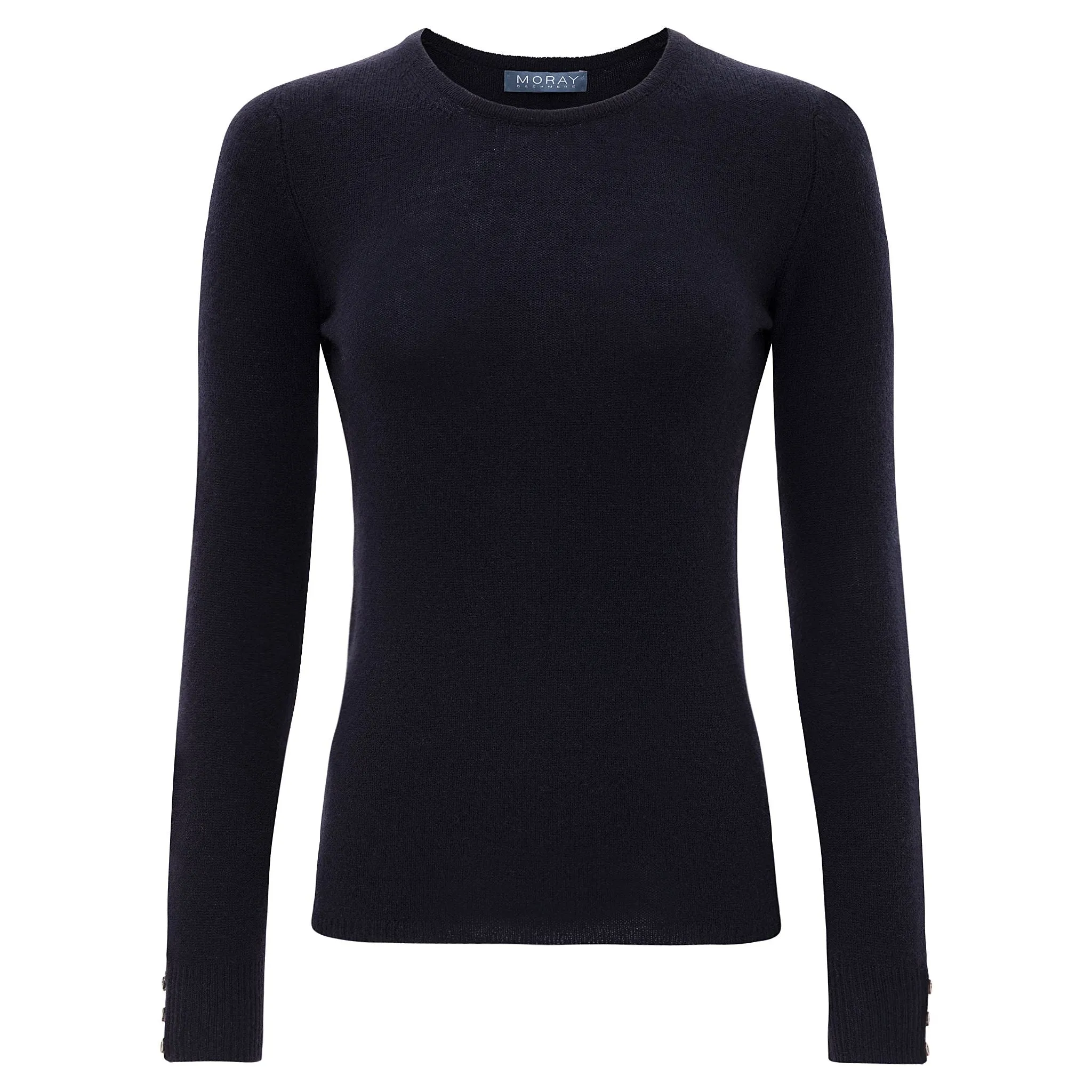 Broughton Cashmere Crew Neck - Navy