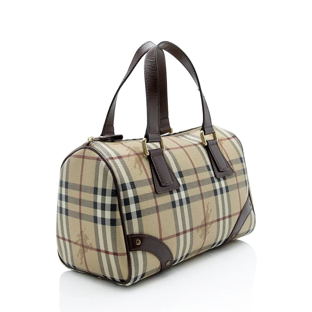 Burberry Haymarket Check Dome Small Satchel (SHF-13282)