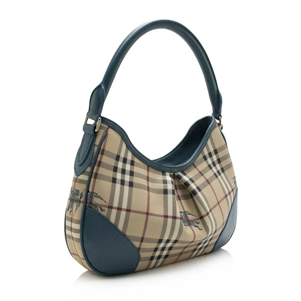 Burberry Haymarket Check Hernville Hobo (SHF-14574)