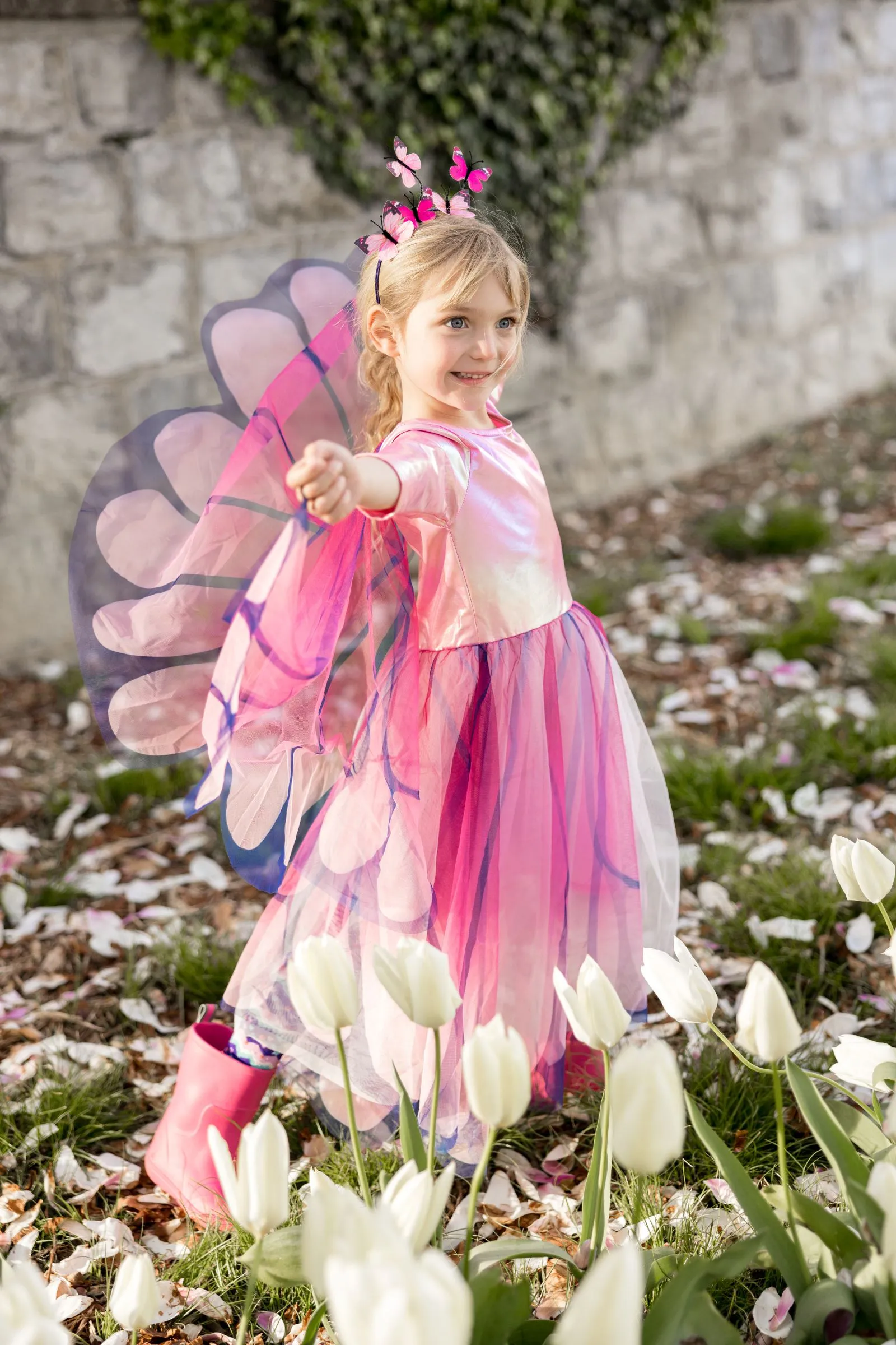 Butterfly Twirl Dress with Wings