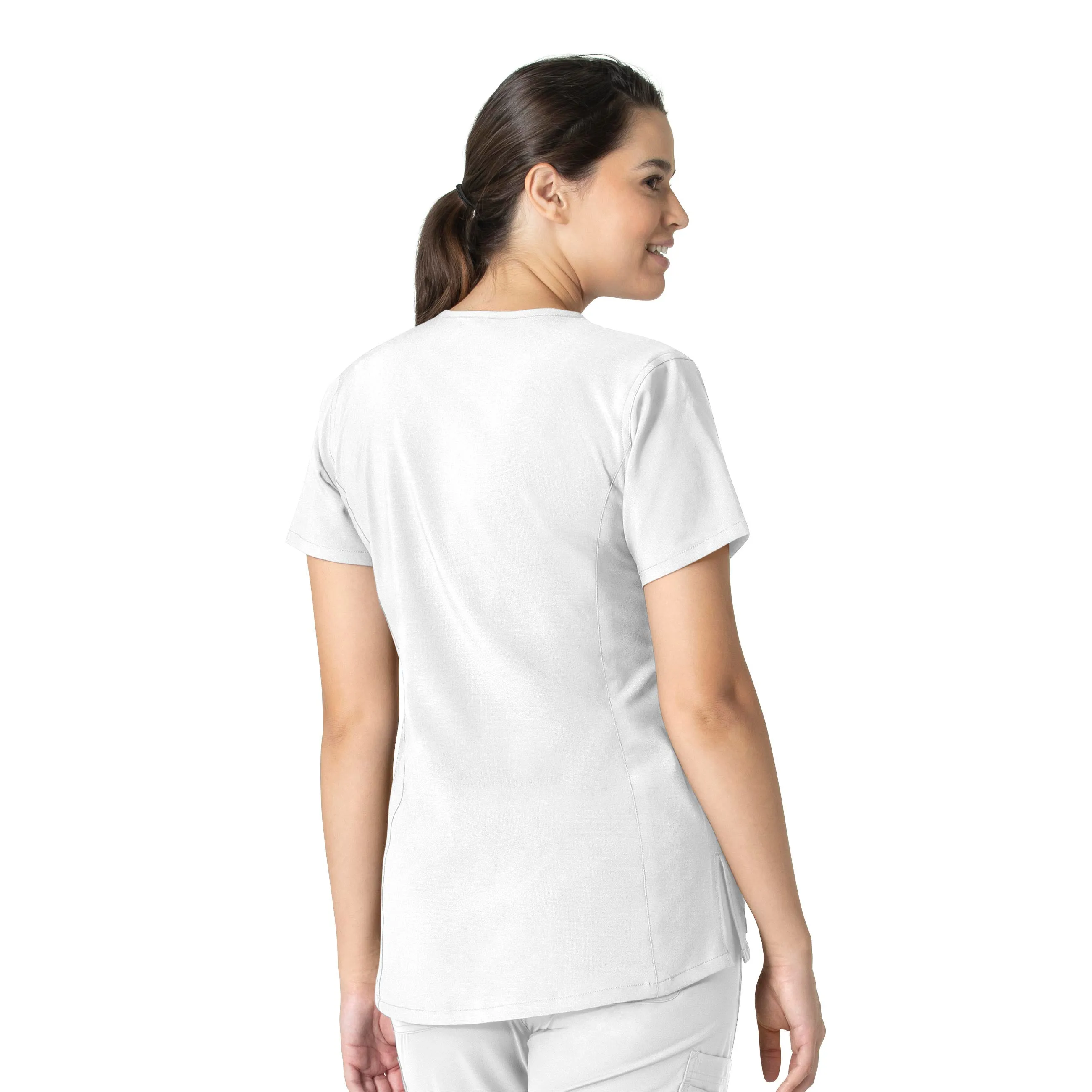 Carhartt Force Essentials Women's Notch Neck Tunic Scrub Top - White