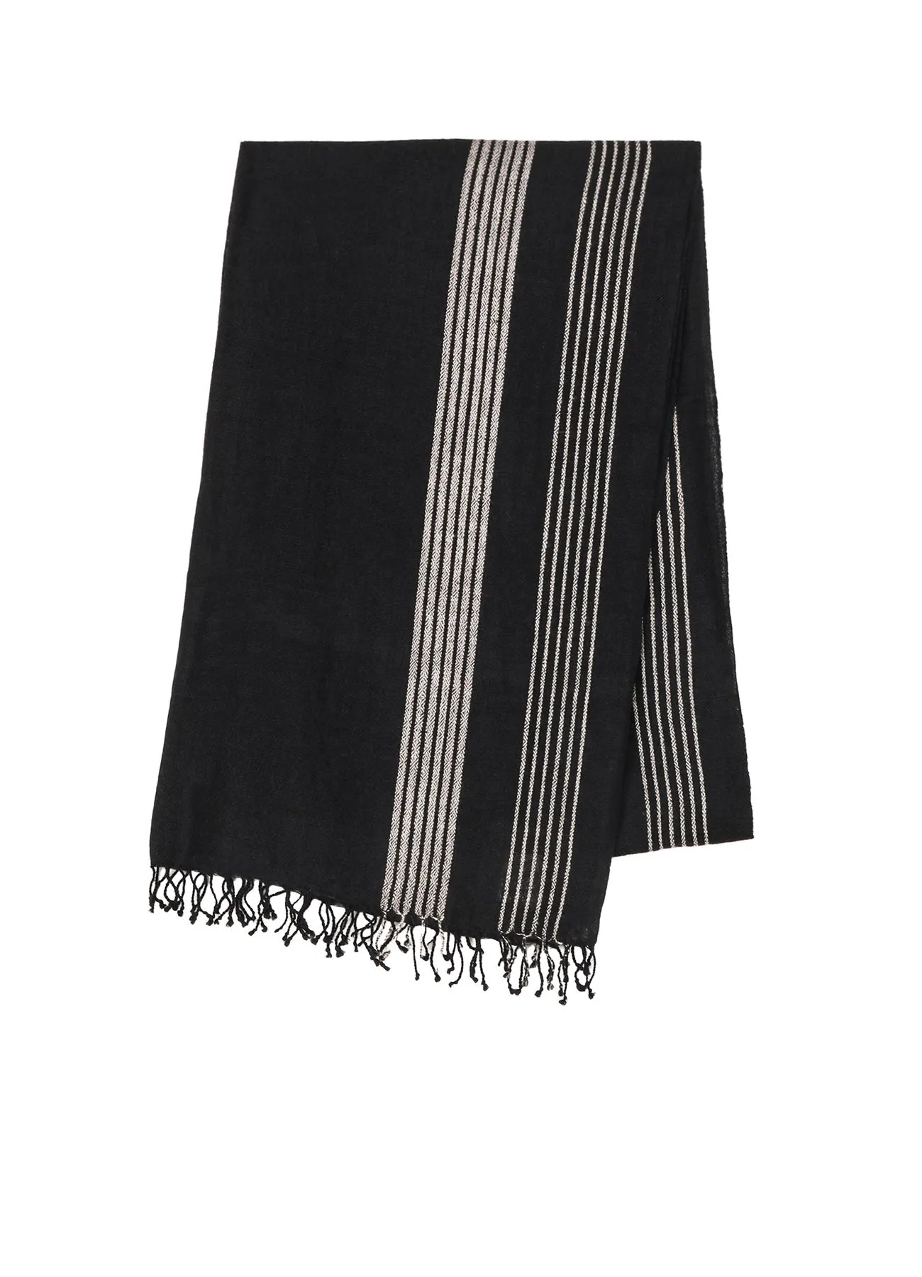 CASHMERE D JQ STRIPE SCARF