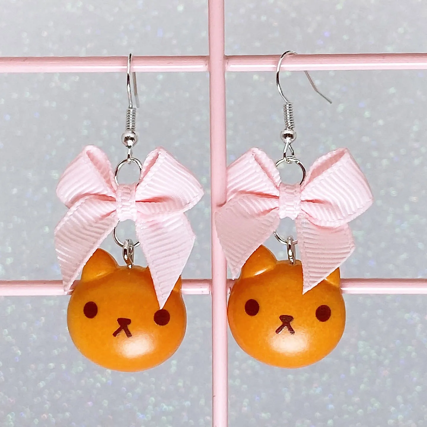 Cat Bread Earrings (4 Colors)