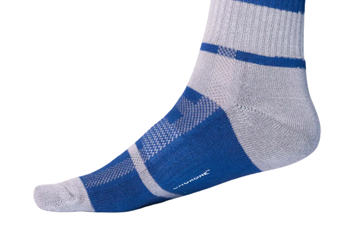 Chokore Cobalt Blue And Light Grey Men's Cotton Socks