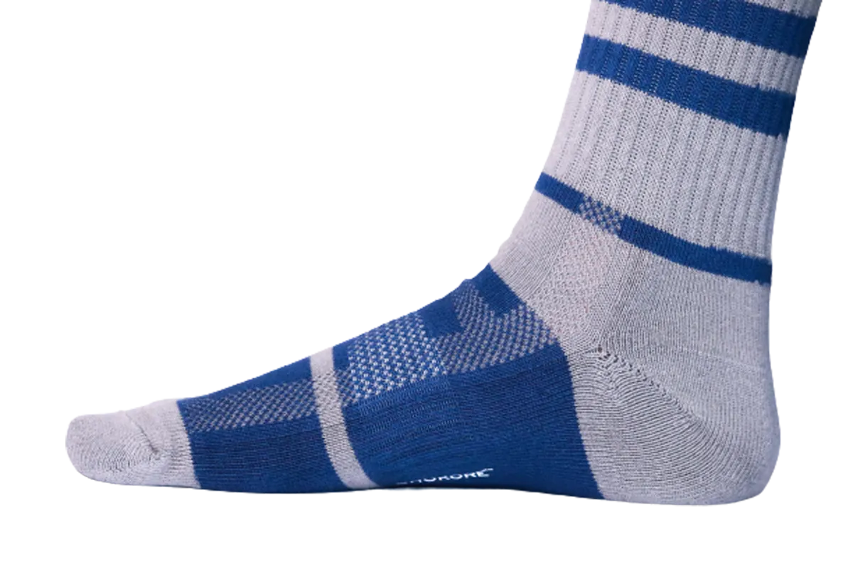 Chokore Cobalt Blue And Light Grey Men's Cotton Socks