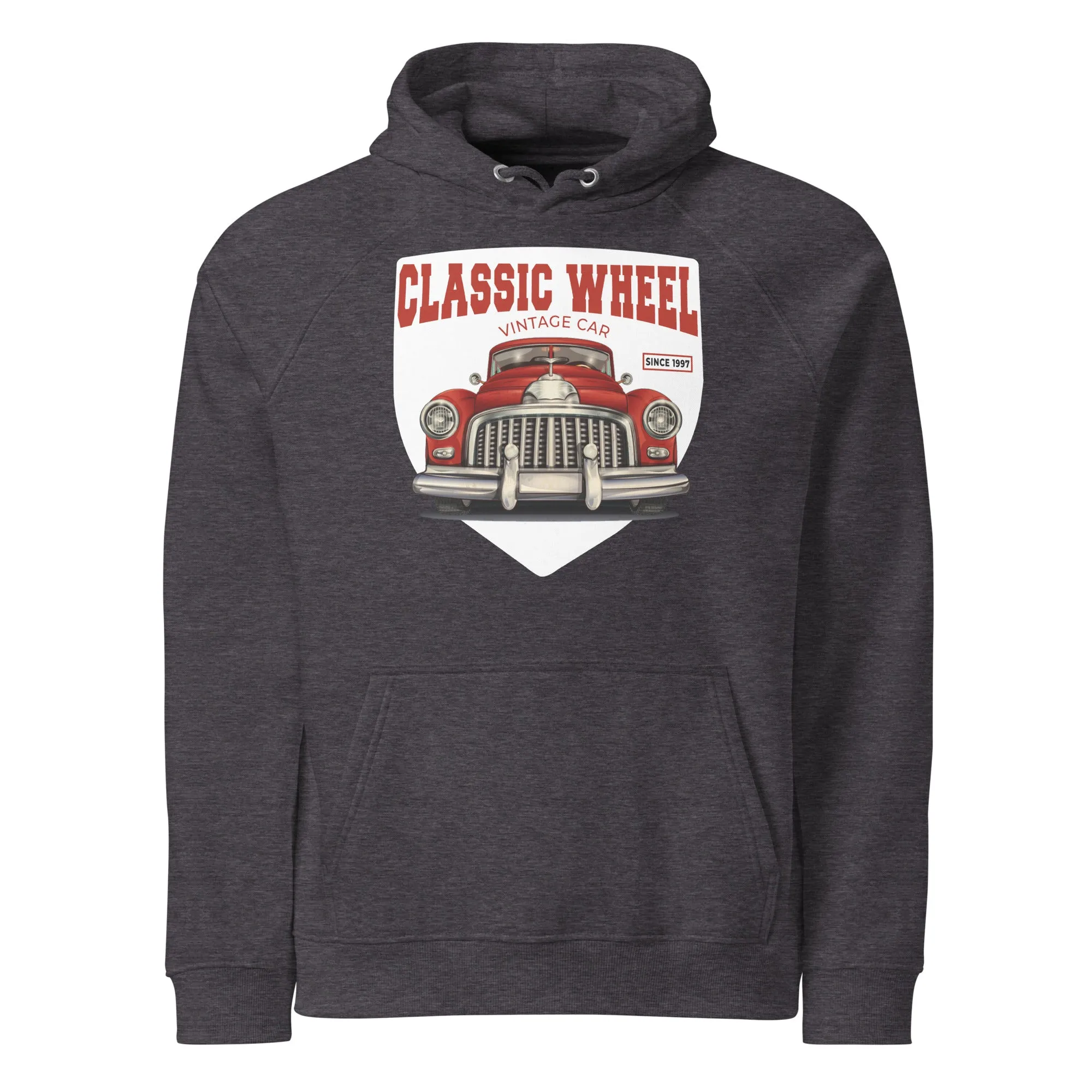 Classic Wheel Vintage Graphic Women Eco Raglan Hoodie