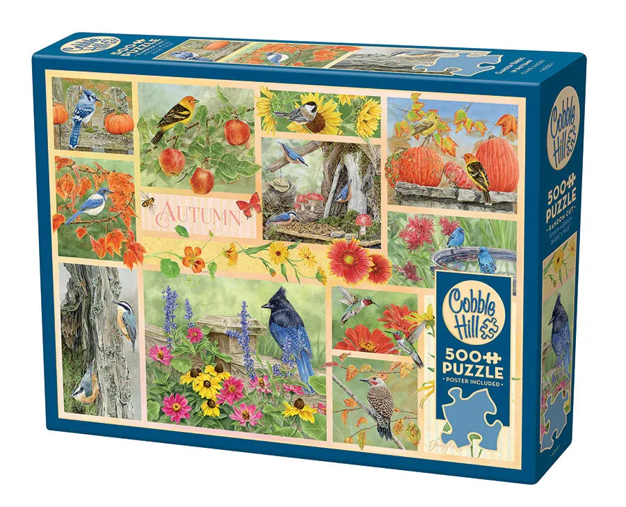 Cobble Hill 500 Piece - Garden Birds in Autumn