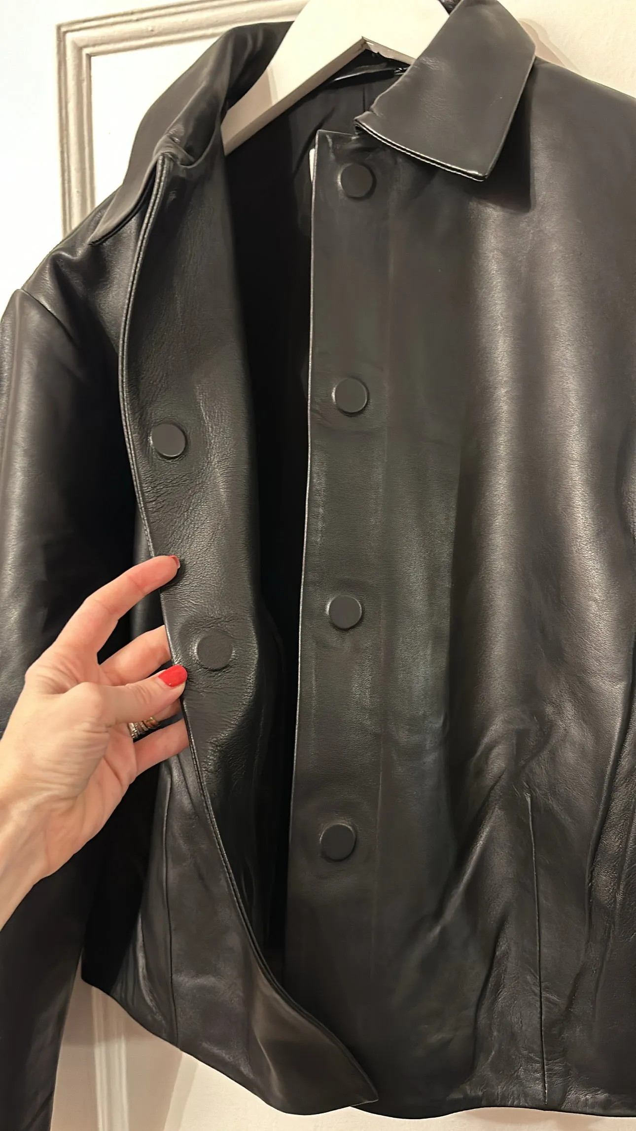 Cocoon Leather Jacket