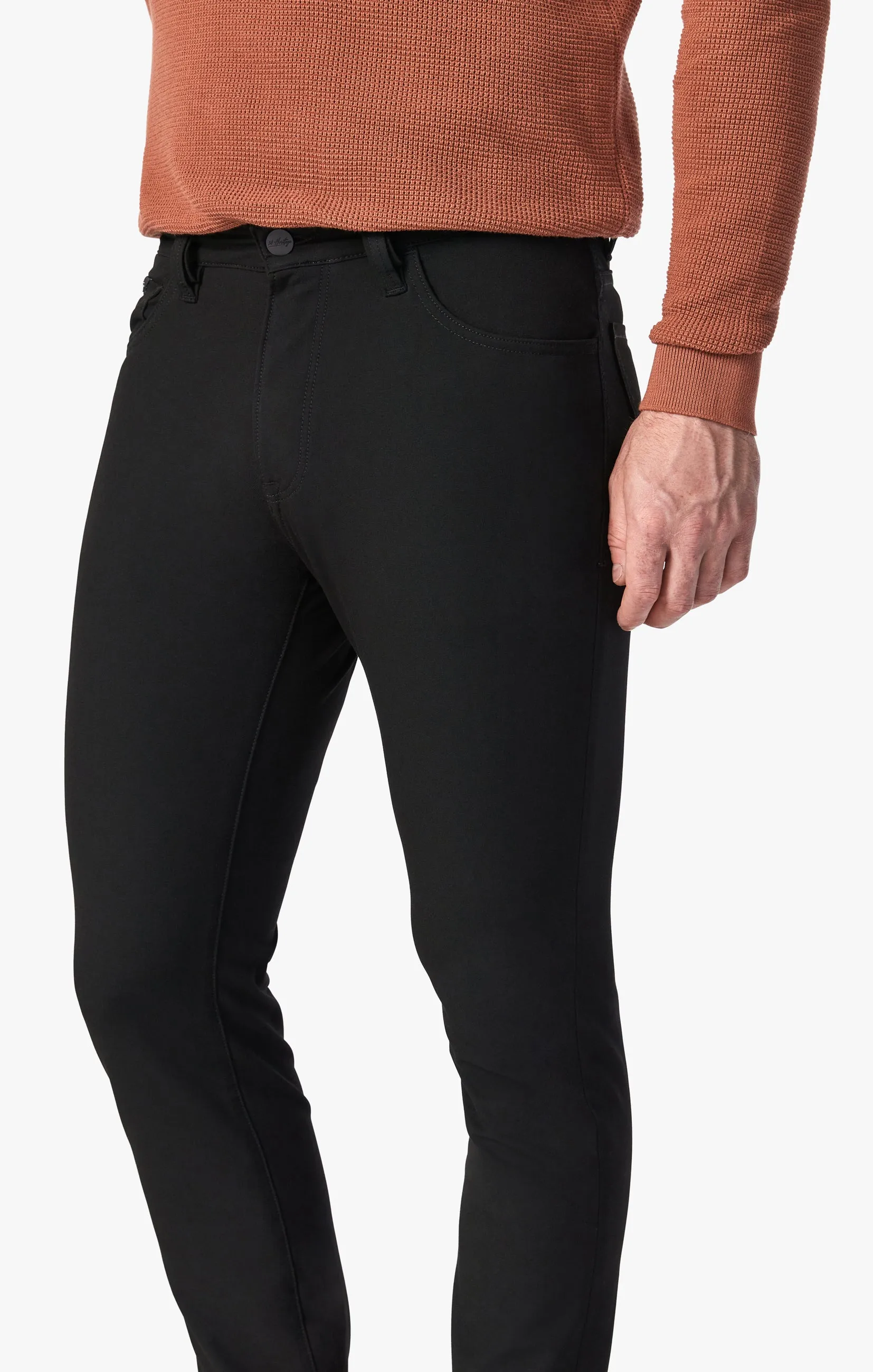 Cool Slim Leg Pants in Black Elite