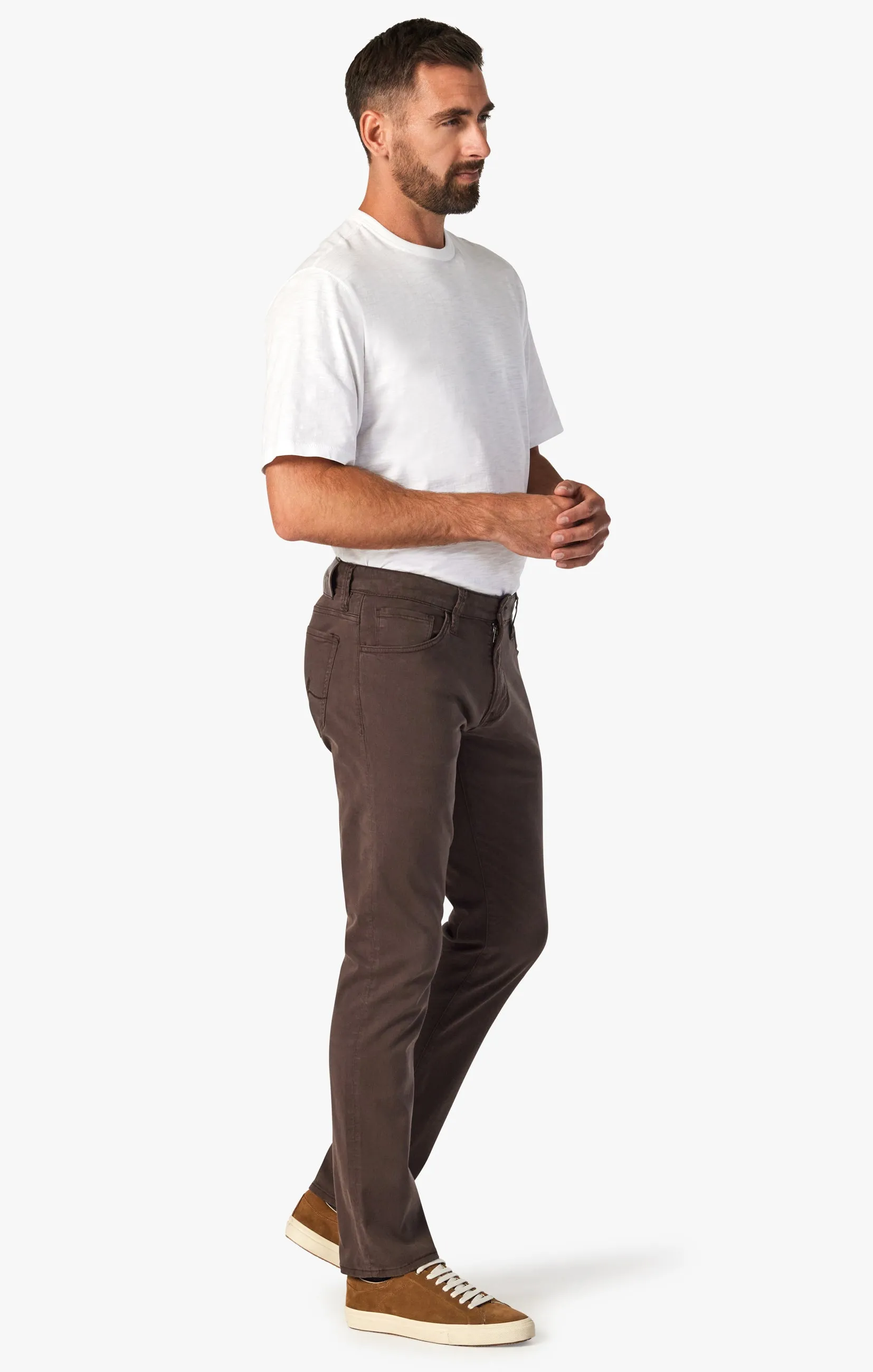 Courage Straight Leg Pants In Fudge Twill