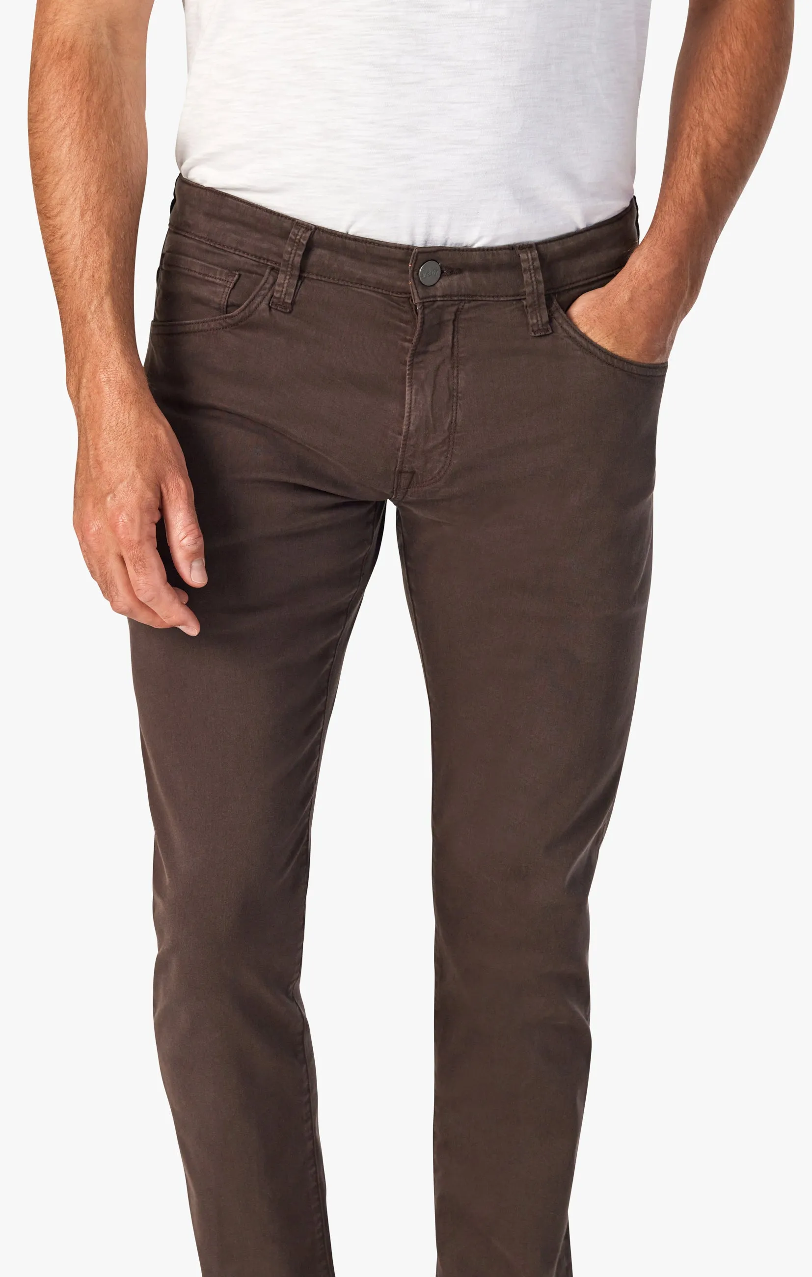 Courage Straight Leg Pants In Fudge Twill