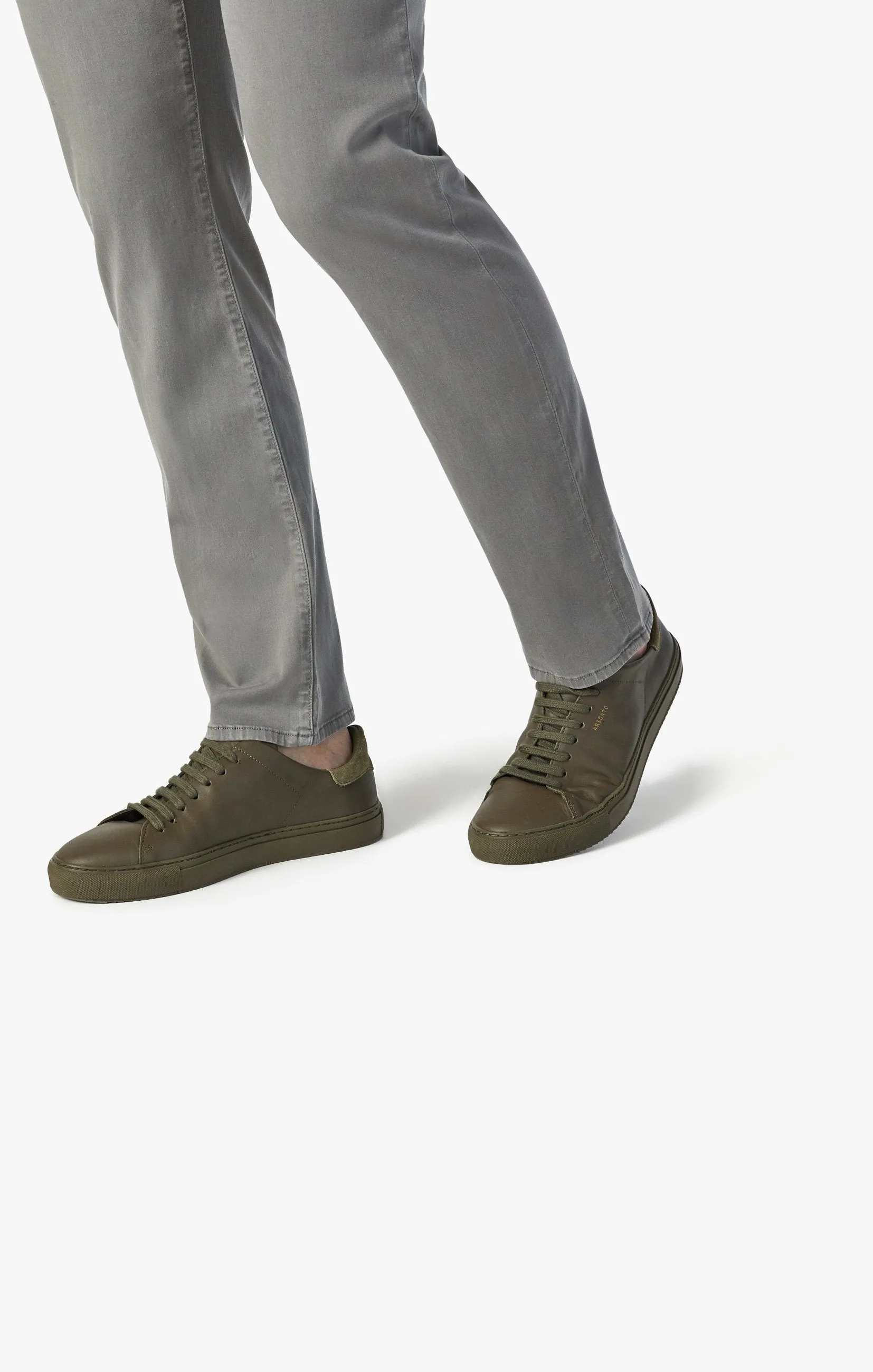 Courage Straight Leg Pants In Pewter Twill