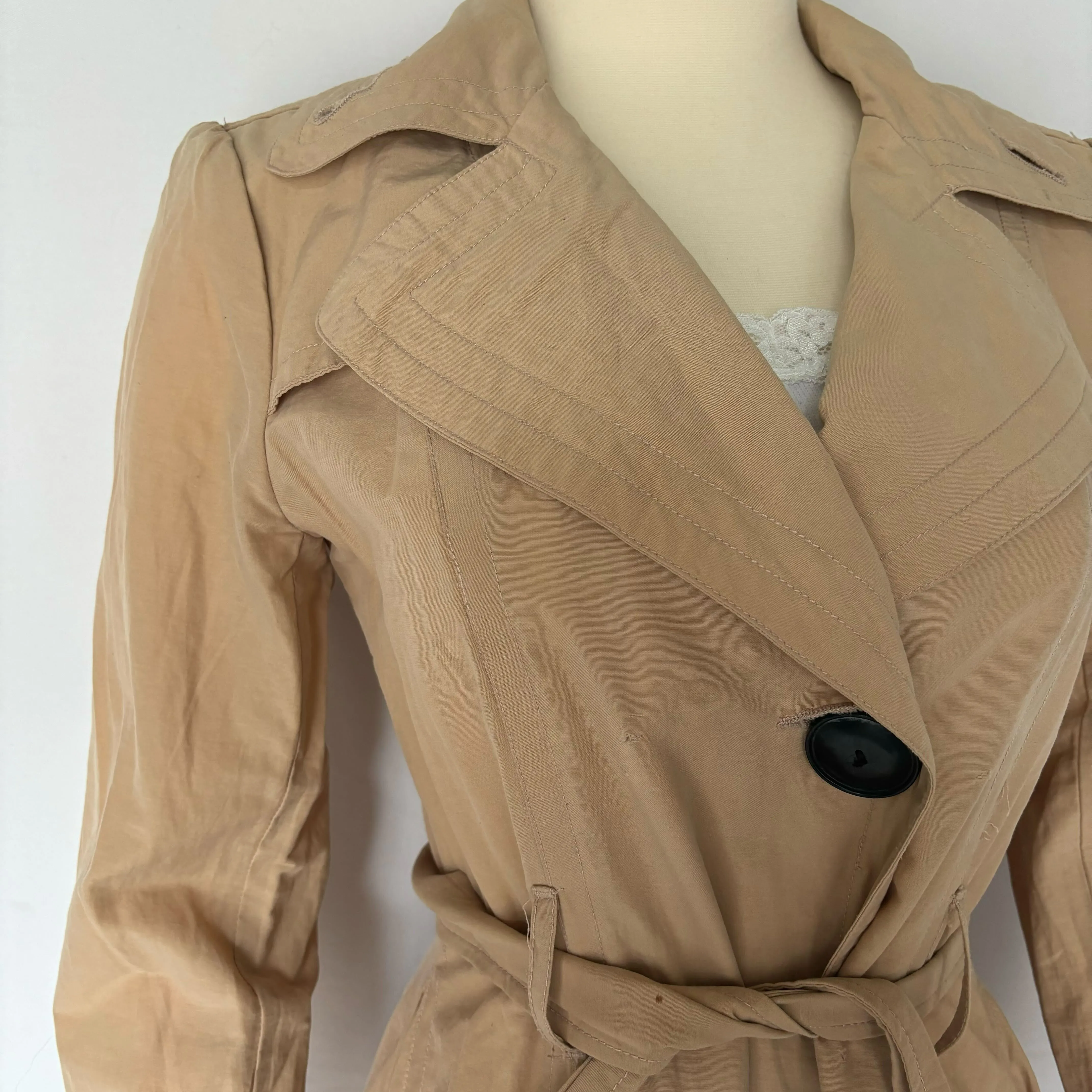 Cute Beige Trench Coat