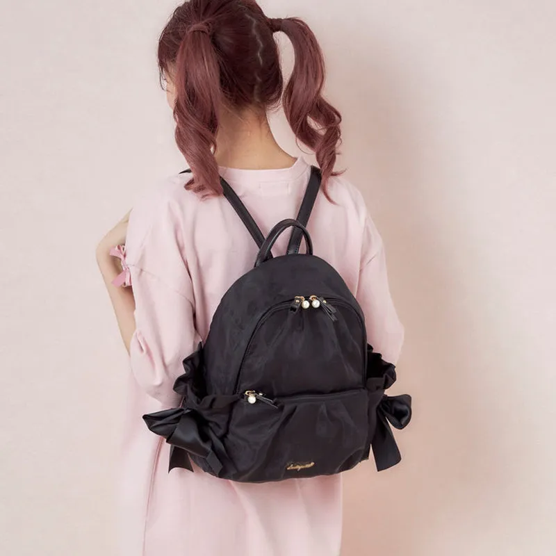 Cute bow backpack PL51387