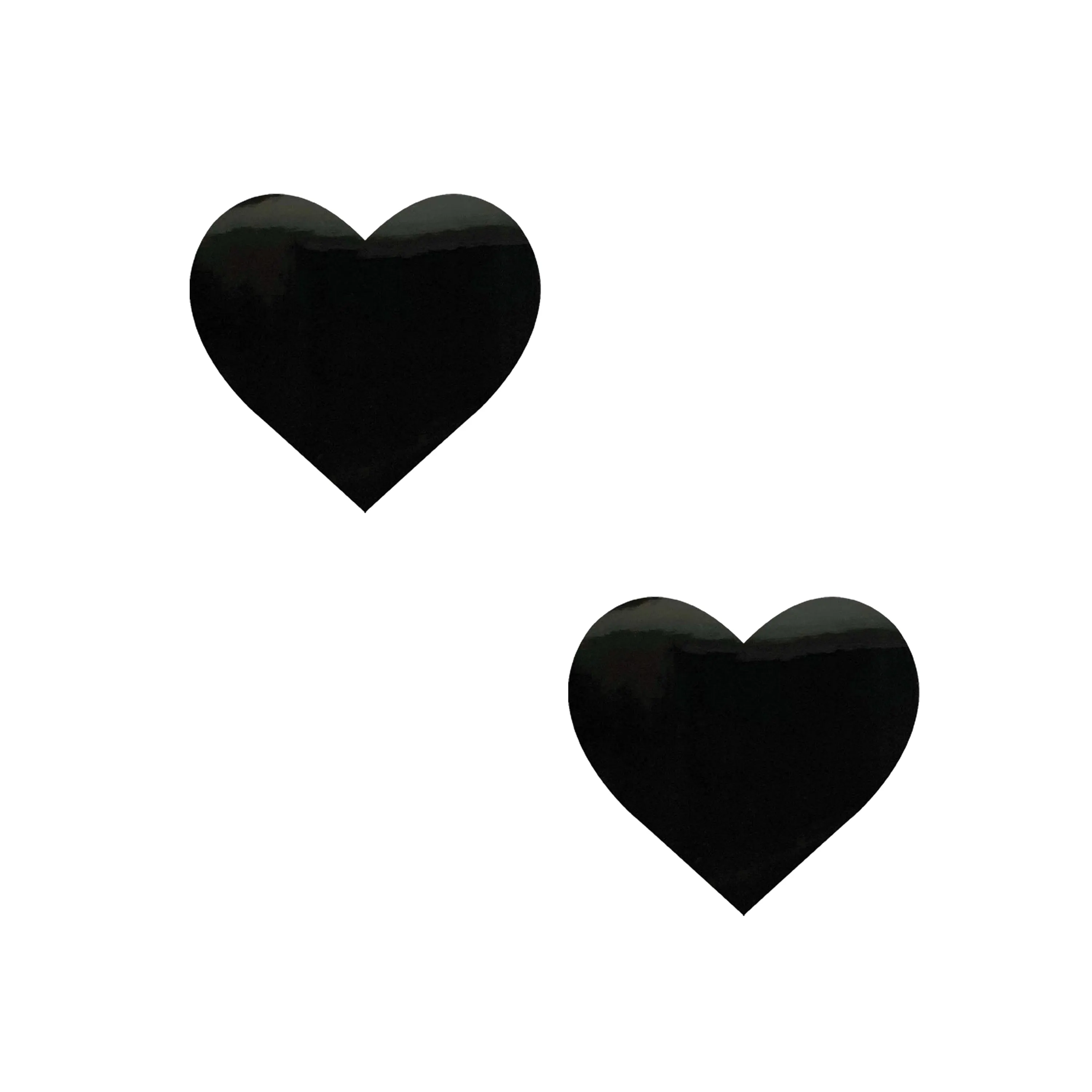 Dom Squad Black Wet Vinyl Heart Small Body Sticker 6PK