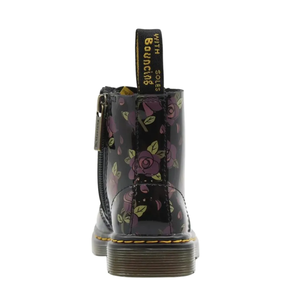 Dr. Martens Girl's (Sizes 8-10) 1460 Decayed Rose Patent