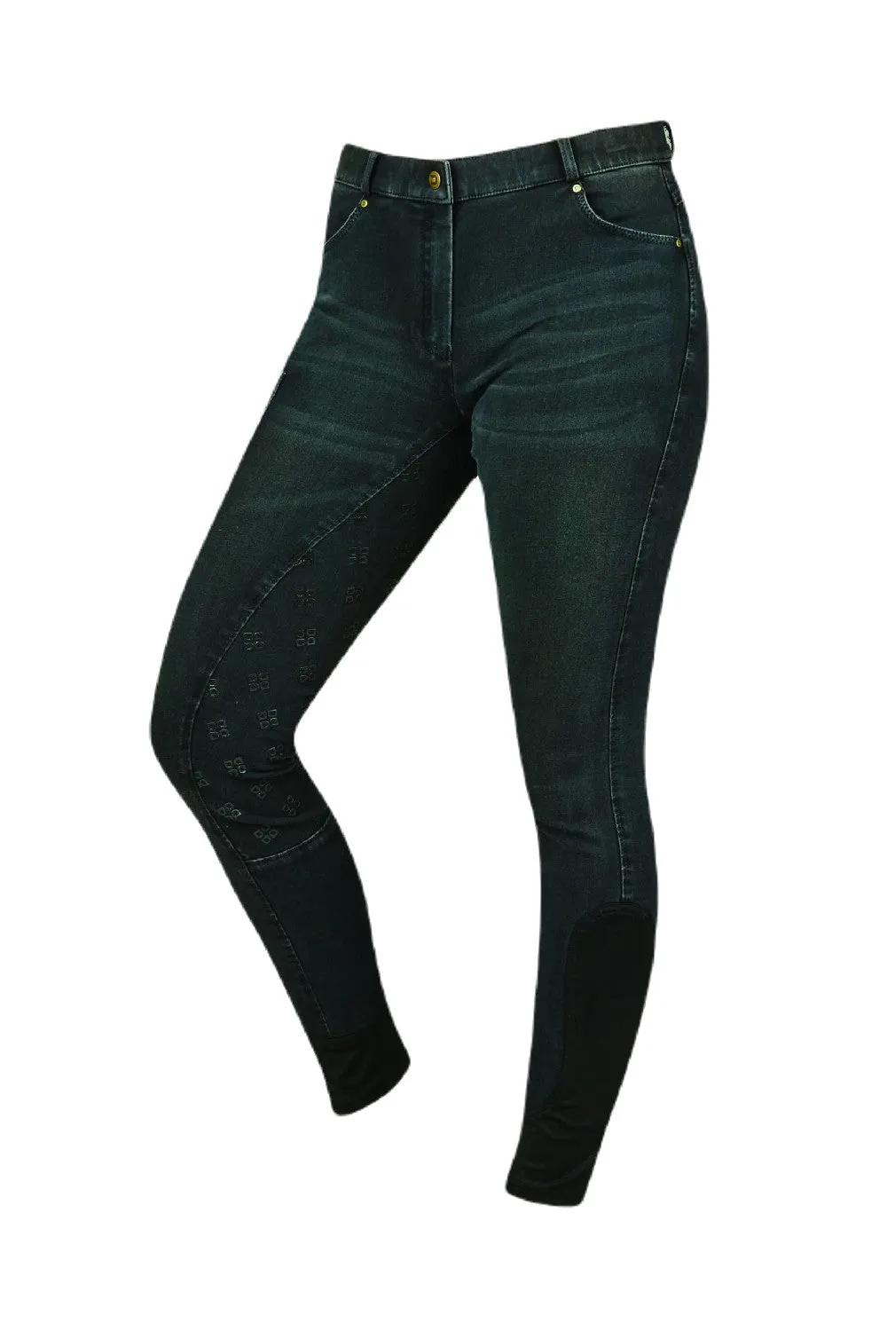 Dublin Shona Full Grip Silicone Print Denim Breeches