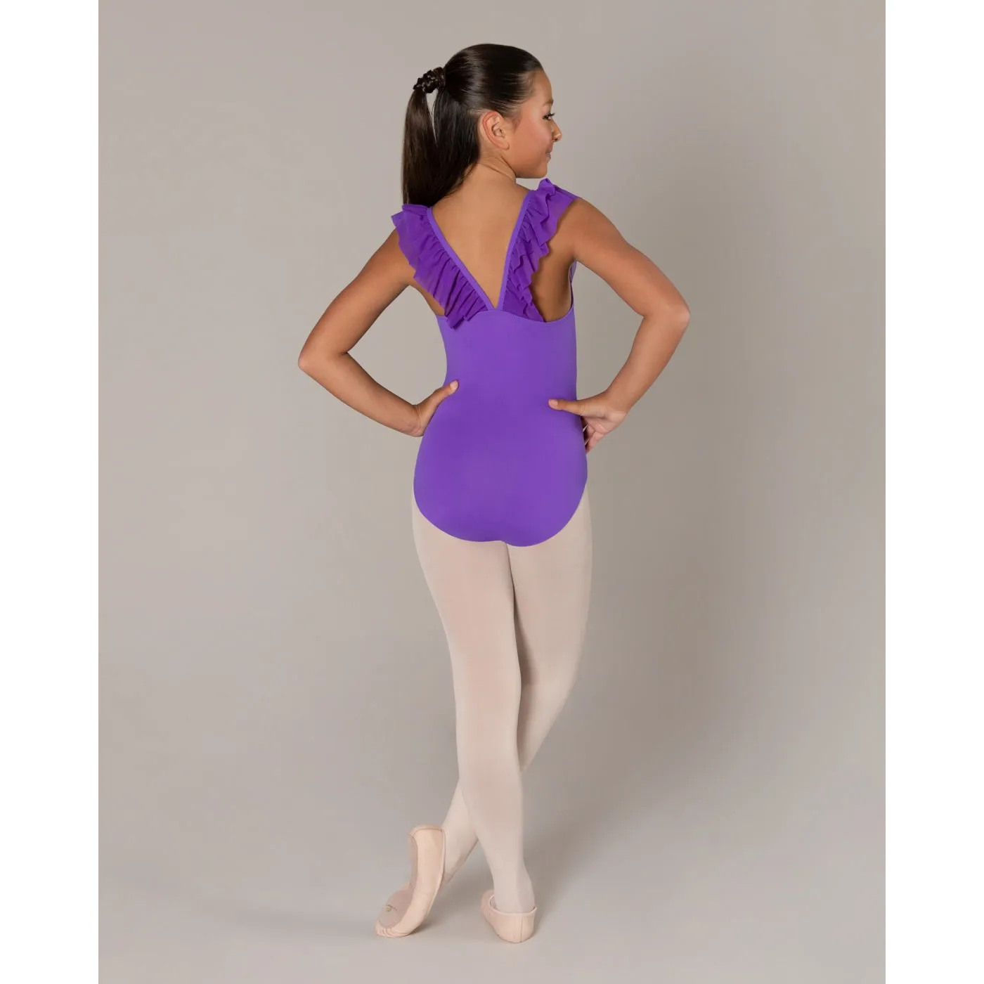 Energetiks Ruby Mesh Leotard | Party Purple (Child)