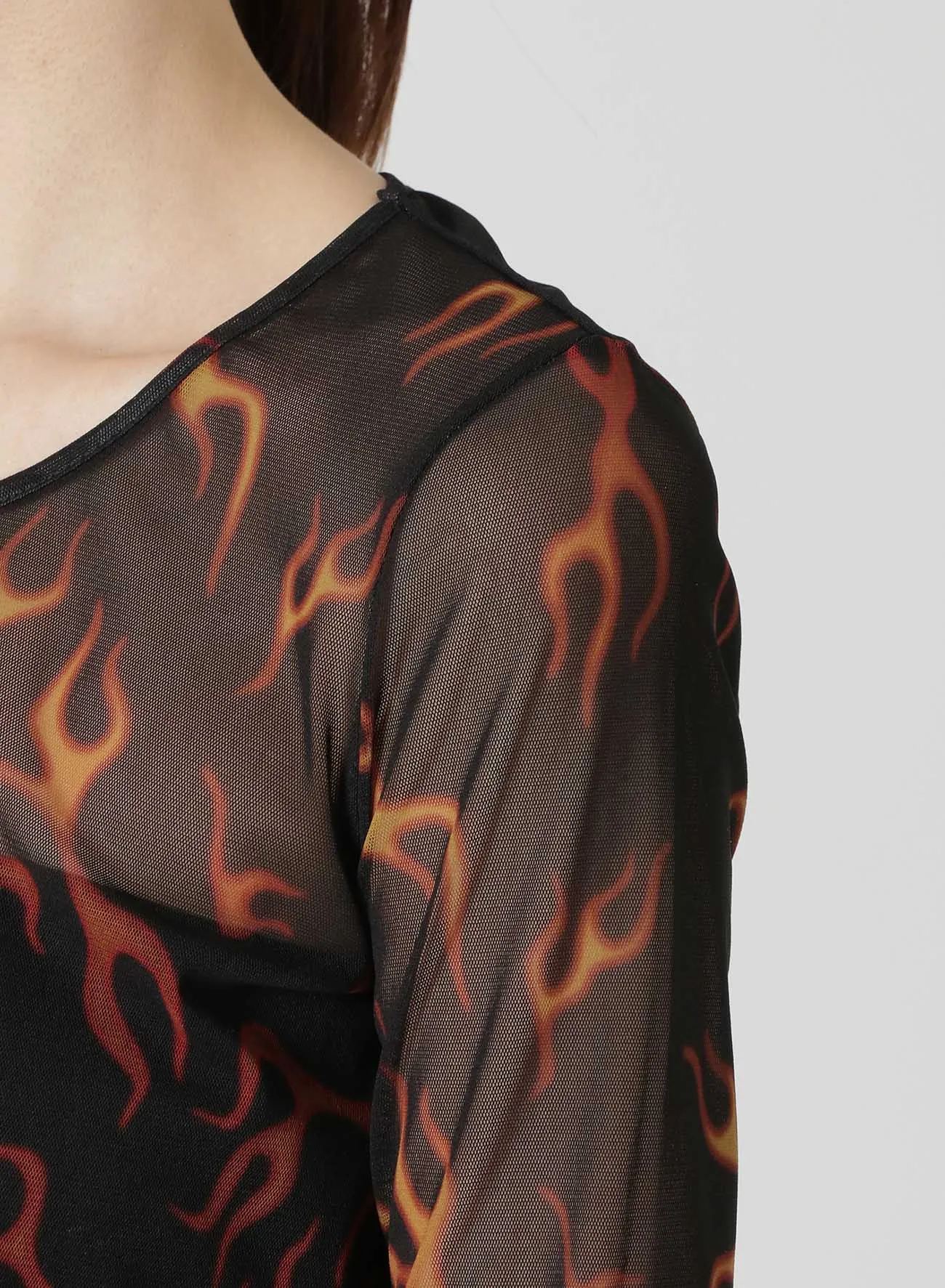 FIRE PRINT SLIM FIT TOP