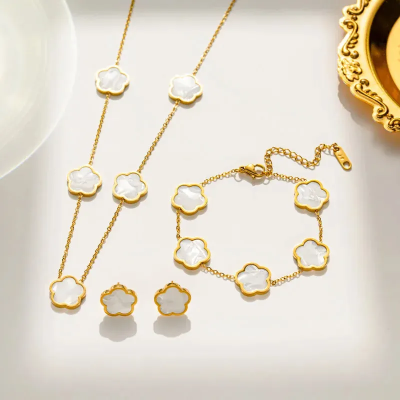 Flower Jewelry Set