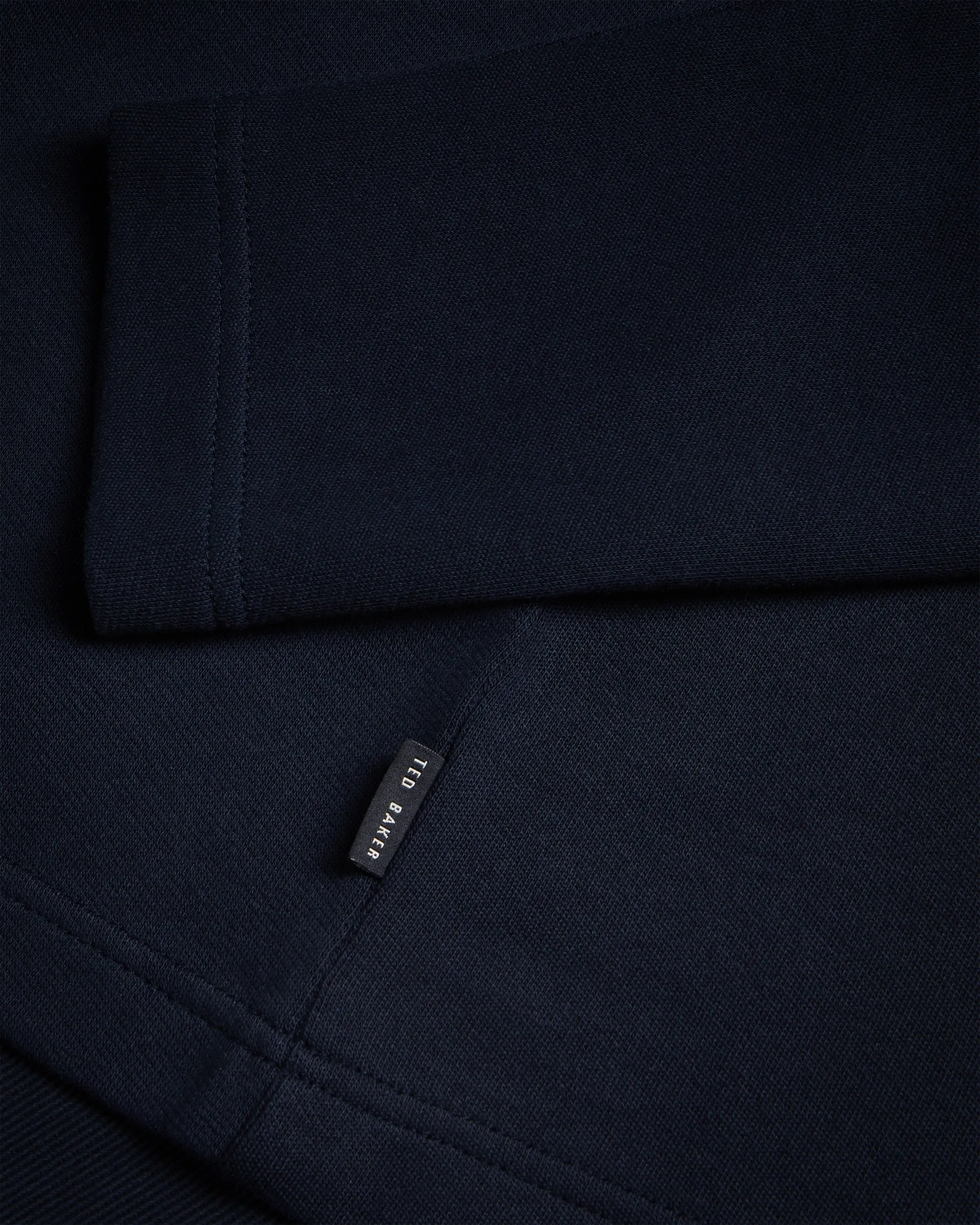 Gazine Long Sleeve Half Zip Pullover Navy