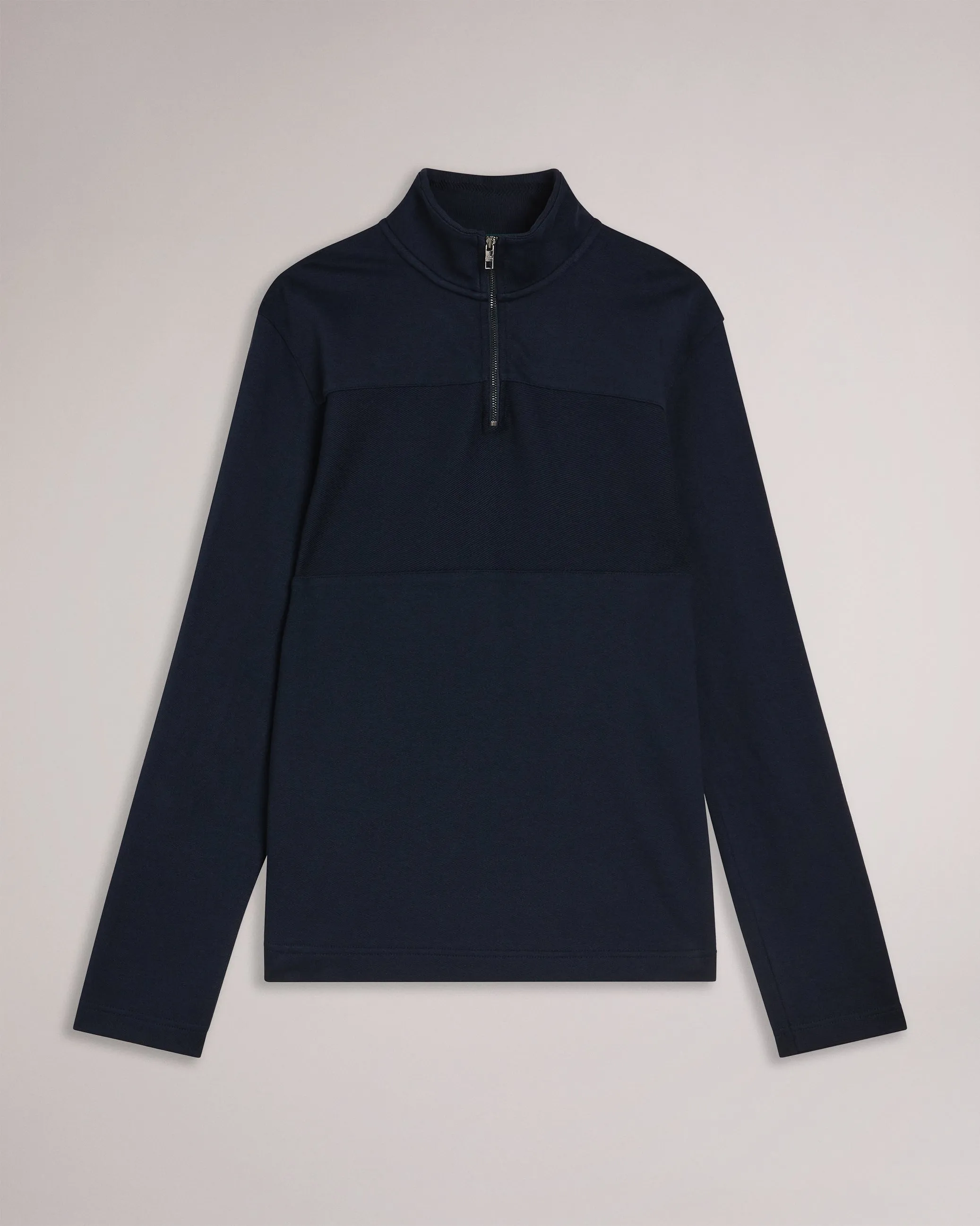 Gazine Long Sleeve Half Zip Pullover Navy