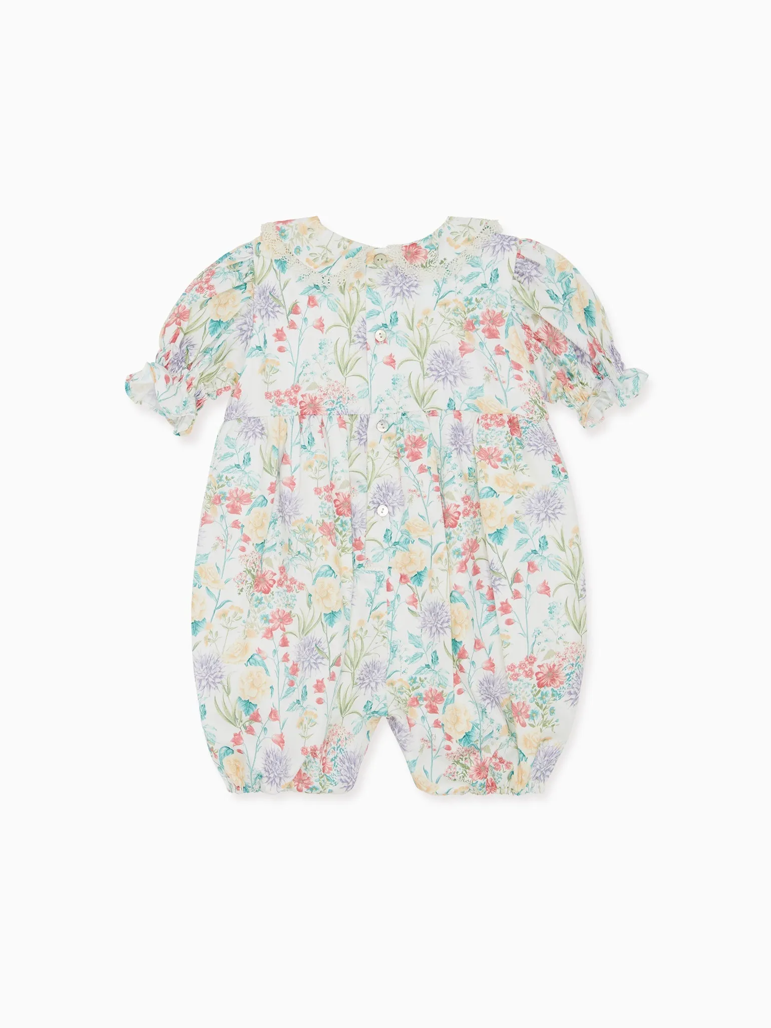 Ivory Floral Eloisa Baby Girl Romper