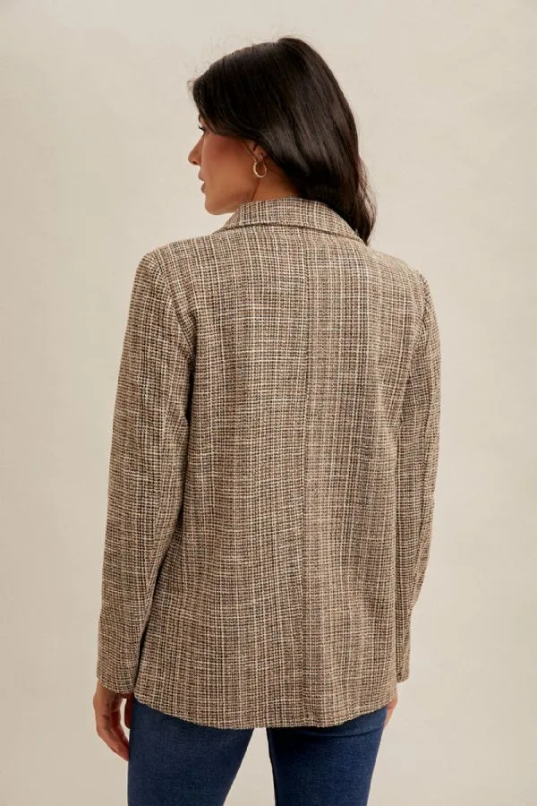 Jacquard Tweed Blazer