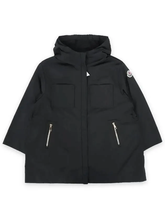 Kids ADEOLA Hooded Long Wind Jacket Black 1C00013 5979X 999 8 10A