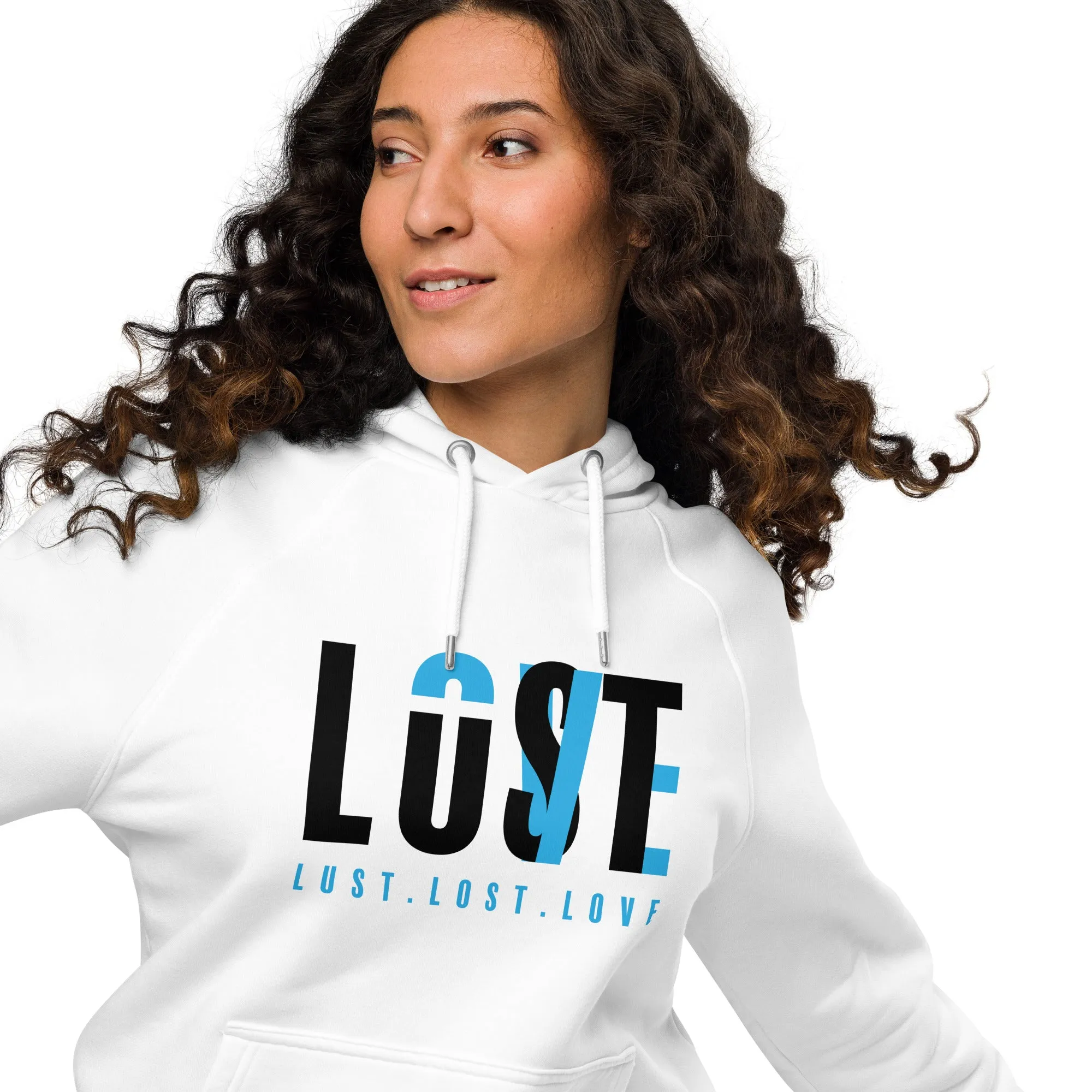 L3 Typography Graphic Women Eco Raglan Hoodie