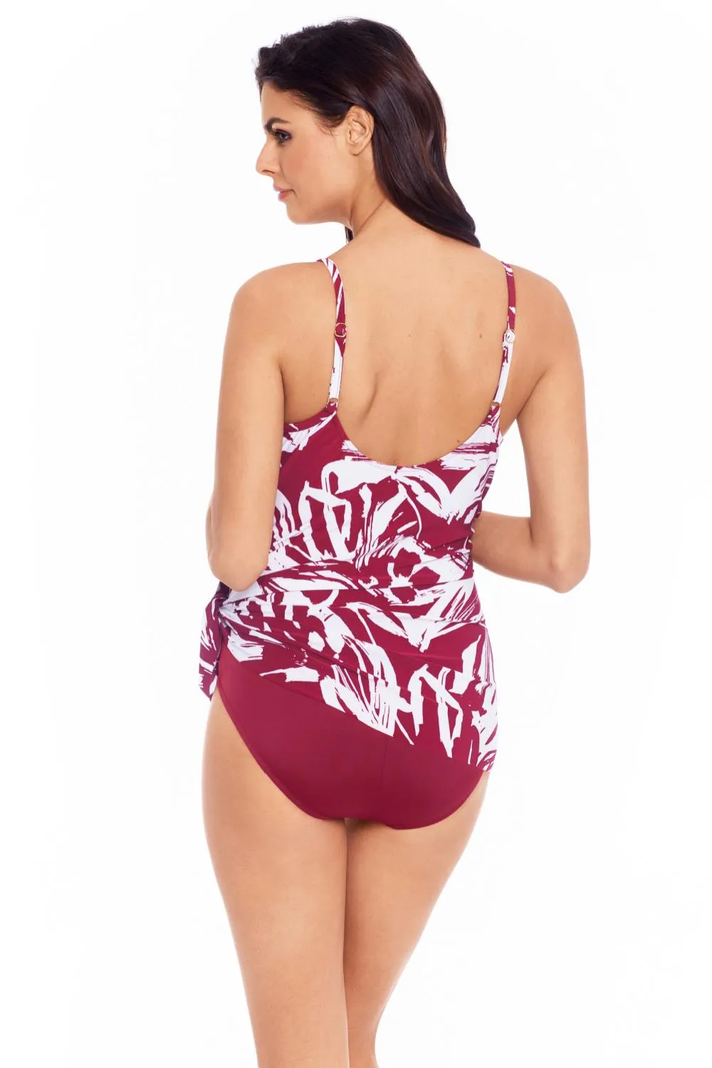 Magicsuit Impressionist Willow Swimdress, Cherry (6010625)