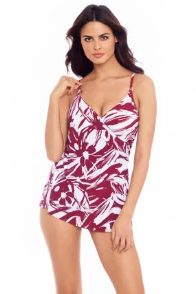 Magicsuit Impressionist Willow Swimdress, Cherry (6010625)