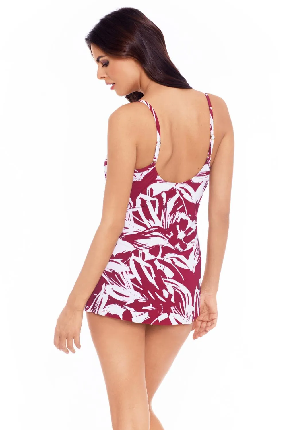 Magicsuit Impressionist Willow Swimdress, Cherry (6010625)